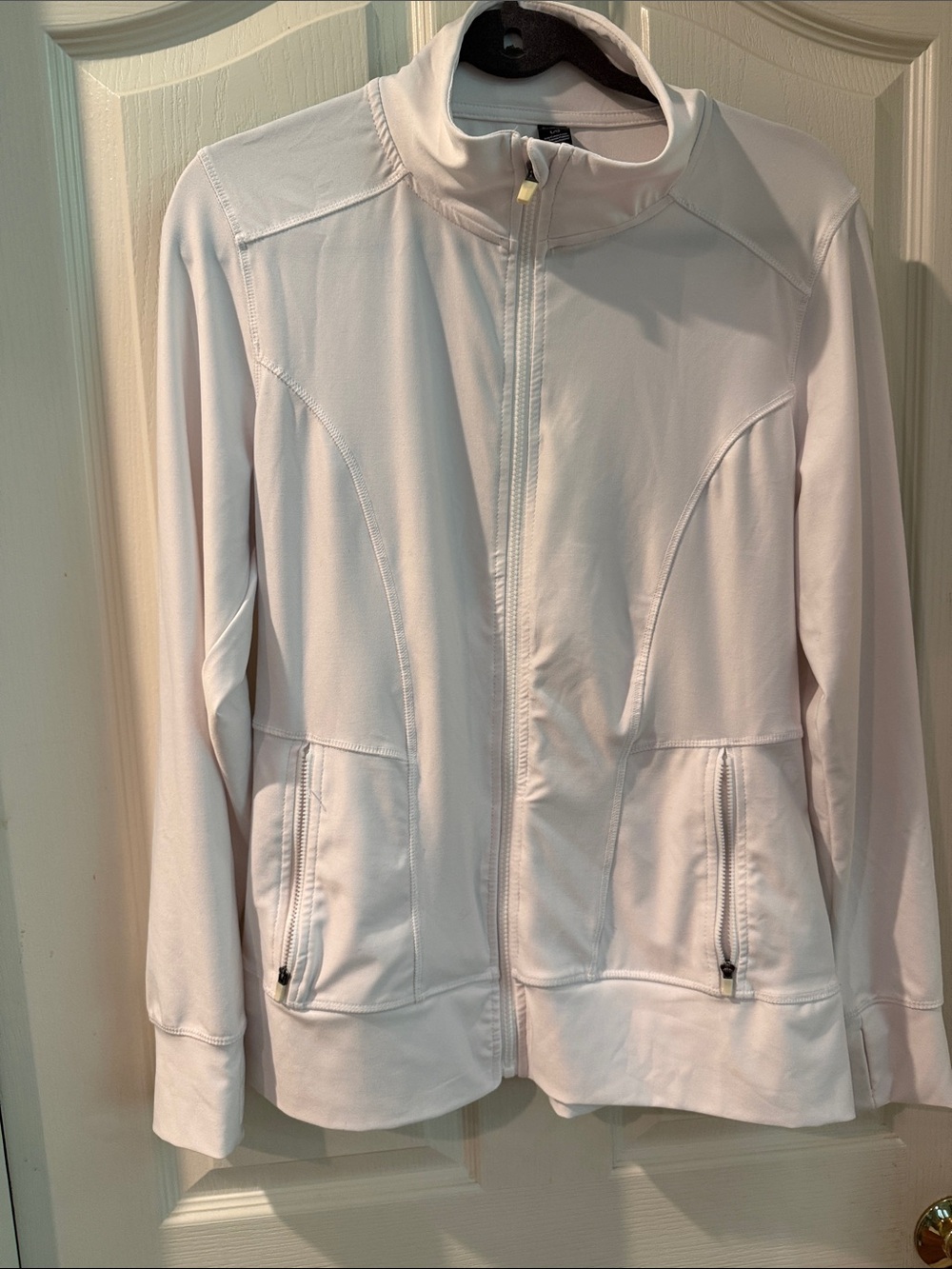 RBX Womens Lightweight White Zip-Front Jacket